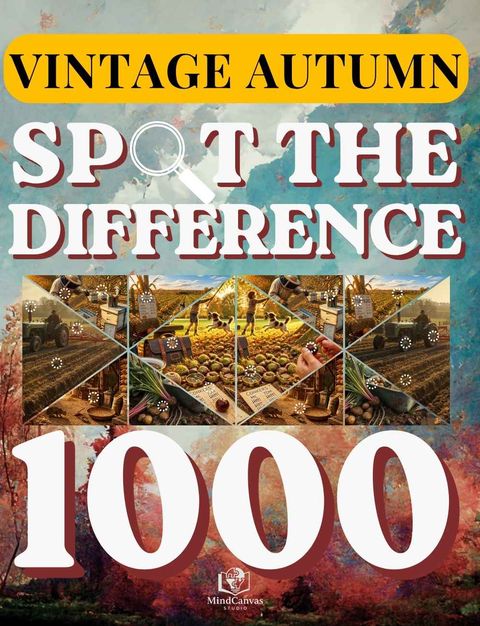 Front cover of Spot the Difference for Adults: Vintage Autumn