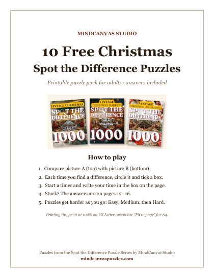 Cover of the free puzzle pack